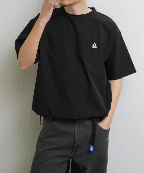 GERRY(ジェリー)の「GEERY 冷感ナイロン裾ドローコード付半袖Tシャツ(Tシャツ/カットソー・メンズ・ブラウン/ブラック/ベージュ・X-LARGE/LARGE/MEDIUM)」の14枚目の写真