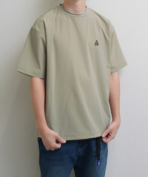 GERRY(ジェリー)の「GEERY 冷感ナイロン裾ドローコード付半袖Tシャツ(Tシャツ/カットソー・メンズ・ブラウン/ブラック/ベージュ・X-LARGE/LARGE/MEDIUM)」の19枚目の写真