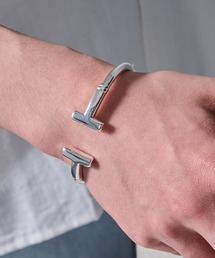 MAISON CLUB（メゾンクラブ）の「【MAISON CLUB】Double T Bangle Silver925 KUN（バングル/リストバンド）」