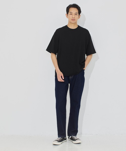 coca（coca）（コカ）の「半袖クルーネックニット（ニット/セーター・メンズ・ブラック/ライトグレー・XL/M/L）」の3枚目の写真