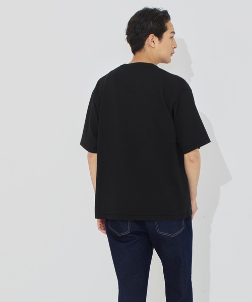 coca（coca）（コカ）の「半袖クルーネックニット（ニット/セーター・メンズ・ブラック/ライトグレー・XL/M/L）」の5枚目の写真