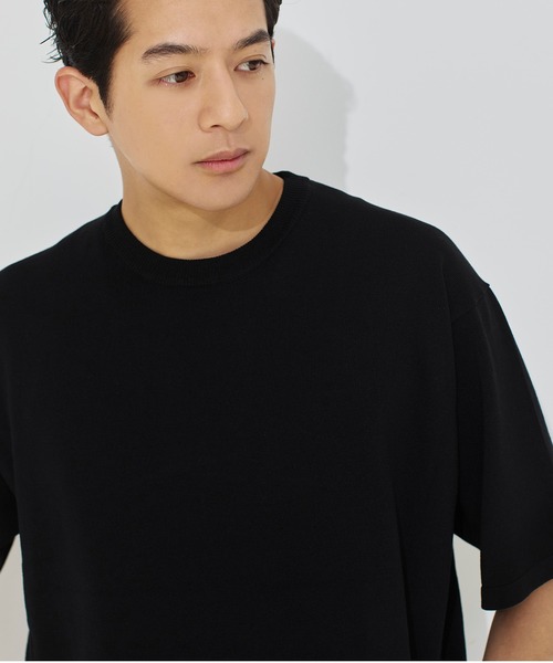 coca（coca）（コカ）の「半袖クルーネックニット（ニット/セーター・メンズ・ブラック/ライトグレー・XL/M/L）」の7枚目の写真