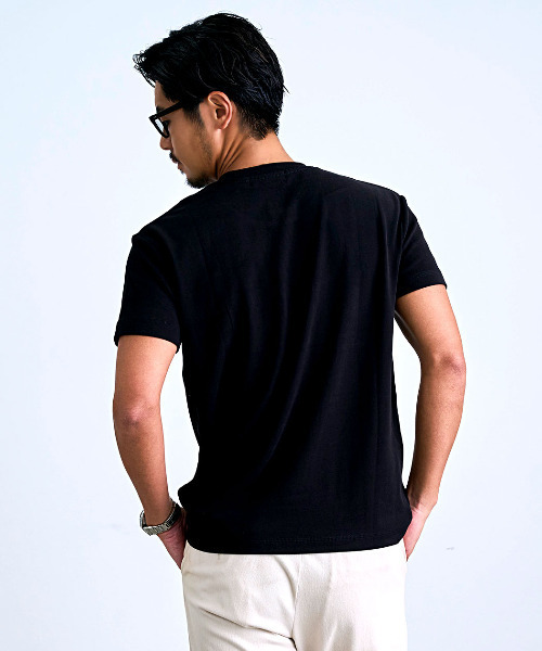 BENUSTA(ベヌスタ)の「『BENUSTA/ベヌスタ』しっとり無地半袖Tシャツ【GC】(Tシャツ/カットソー・メンズ・ブラック/グレー/ホワイト・3L/XL/L/M)」の8枚目の写真