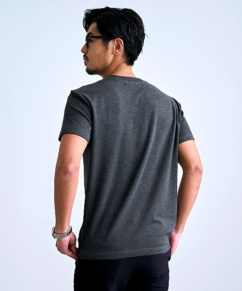 BENUSTA(ベヌスタ)の「『BENUSTA/ベヌスタ』しっとり無地半袖Tシャツ【GC】(Tシャツ/カットソー・メンズ・ブラック/グレー/ホワイト・3L/XL/L/M)」の11枚目の写真