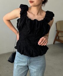 カプリシュレマージュ トップス 前開きパフトップス | CAPRICIEUX LE'MAGE(カプリシュレマージュ