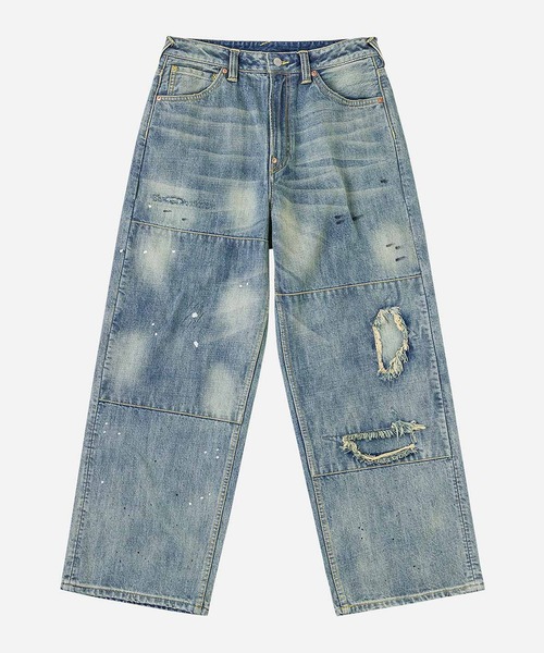 EVISU（エヴィス）の「EJ, 5P DISTRESSED JEANS（デニムパンツ・メンズ・インディゴブルー・MEDIUM/LARGE）」の2枚目の写真