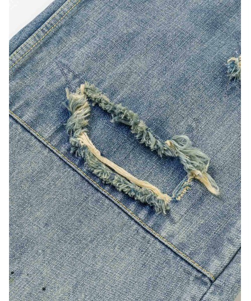 EVISU（エヴィス）の「EJ, 5P DISTRESSED JEANS（デニムパンツ・メンズ・インディゴブルー・MEDIUM/LARGE）」の5枚目の写真