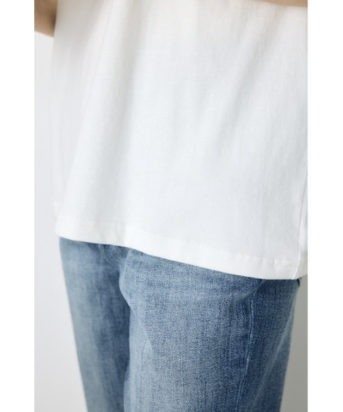 AZUL by moussy(アズールバイマウジー)の「カスレプリントTシャツ(Tシャツ/カットソー・レディース・ホワイト/ライトイエロー/ブラック/グレー×ホワイト・SMALL/MEDIUM)」の14枚目の写真