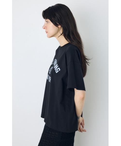 AZUL by moussy(アズールバイマウジー)の「カスレプリントTシャツ(Tシャツ/カットソー・レディース・ホワイト/ライトイエロー/ブラック/グレー×ホワイト・SMALL/MEDIUM)」の19枚目の写真