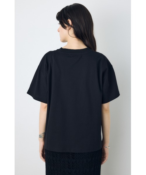 AZUL by moussy(アズールバイマウジー)の「カスレプリントTシャツ(Tシャツ/カットソー・レディース・ホワイト/ライトイエロー/ブラック/グレー×ホワイト・SMALL/MEDIUM)」の20枚目の写真