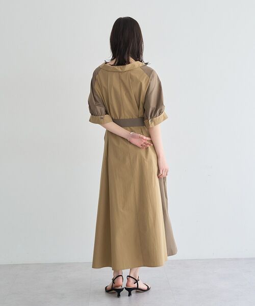 Editt by YECCA VECCA(エディットバイイェッカヴェッカ)の「ベルト付きスキッパーシャツワンピース(シャツワンピース・レディース・ブルー/ベージュ/ストライプ・FREE)」の16枚目の写真