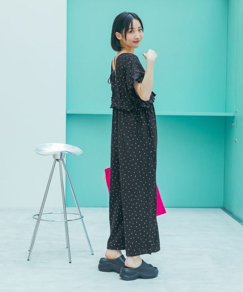 niko and...(ニコアンド)の「ニコモコサンダル(サンダル・レディース・アイボリー/ブラック/レオパード・LARGE/MEDIUM)」の8枚目の写真