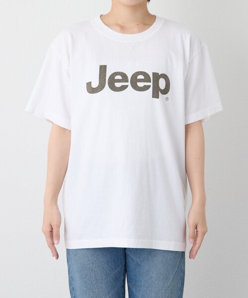 GOOD ROCK SPEED(グッドロックスピード)の「【大人のロゴTシャツ】Jeep Tee (夏服/半袖)(Tシャツ/カットソー・レディース・オフホワイト/ブラウン・FREE)」の15枚目の写真