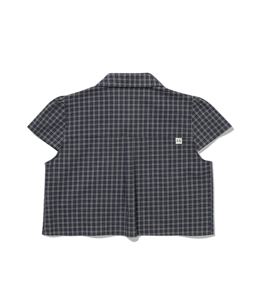 UGLY SHADOW（アグリーシャドウ）の「CHECKERED DOUBLE BLOUSE(NAVY)（シャツ/ブラウス・レディース・その他・FREE）」の5枚目の写真