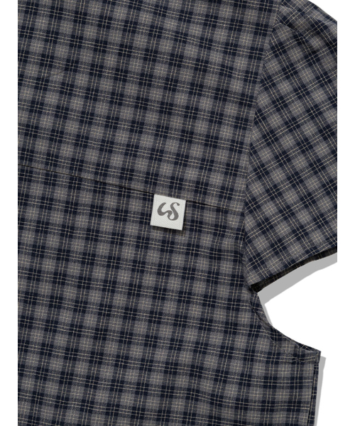 UGLY SHADOW（アグリーシャドウ）の「CHECKERED DOUBLE BLOUSE(NAVY)（シャツ/ブラウス・レディース・その他・FREE）」の7枚目の写真