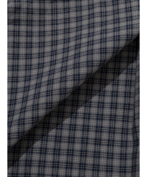 UGLY SHADOW（アグリーシャドウ）の「CHECKERED DOUBLE BLOUSE(NAVY)（シャツ/ブラウス・レディース・その他・FREE）」の8枚目の写真