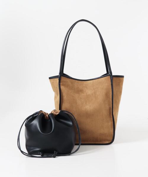 URBAN RESEARCH ROSSO WOMEN(アーバンリサーチ ロッソ)の「IOMMI パイピングハンドルバッグ(トートバッグ・レディース・ブラック/ベージュ/ブラウン・FREE)」の12枚目の写真