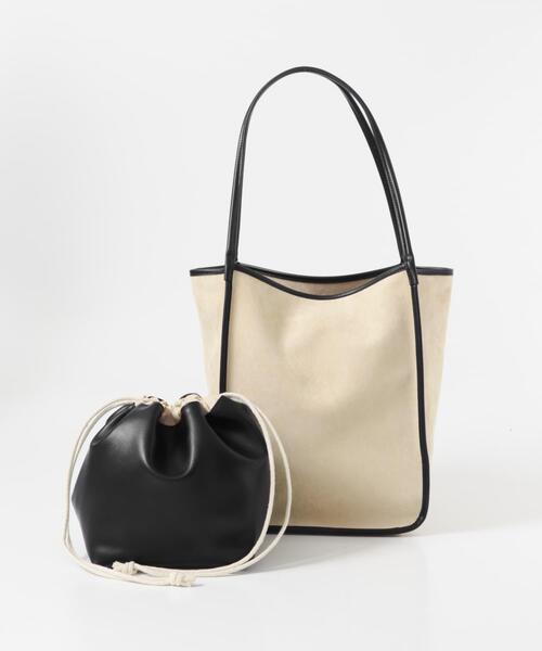 URBAN RESEARCH ROSSO WOMEN(アーバンリサーチ ロッソ)の「IOMMI パイピングハンドルバッグ(トートバッグ・レディース・ブラック/ベージュ/ブラウン・FREE)」の15枚目の写真