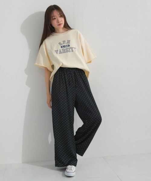 OMNES(オムネス)の「プリントストレートイージーパンツ(その他パンツ・レディース・ブラック系その他2/ブラック系その他/グレー系その他/グリーン系その他・FREE)」の14枚目の写真