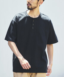 HEAVY WEIGHT/ヘビーウェイト ショートスリーブ ヘンリーネック Tシャツ/10.5オンス