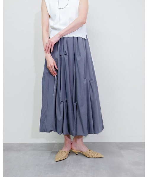 Julep(ジュレップ)の「Tuck Skirt(スカート・レディース・ネイビー/グレー/ブラック・FREE)」の3枚目の写真