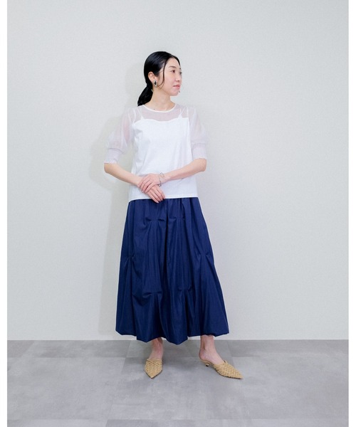Julep(ジュレップ)の「Tuck Skirt(スカート・レディース・ネイビー/グレー/ブラック・FREE)」の6枚目の写真