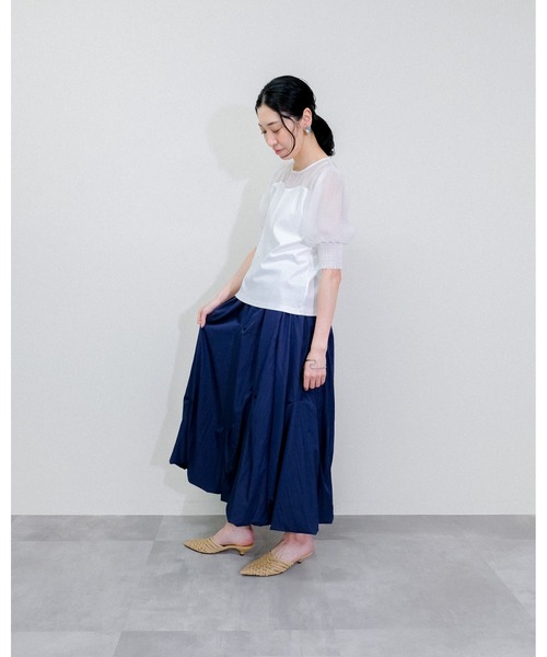 Julep(ジュレップ)の「Tuck Skirt(スカート・レディース・ネイビー/グレー/ブラック・FREE)」の7枚目の写真