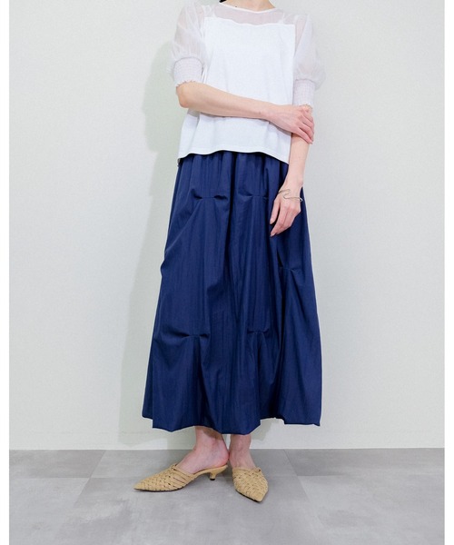 Julep(ジュレップ)の「Tuck Skirt(スカート・レディース・ネイビー/グレー/ブラック・FREE)」の9枚目の写真