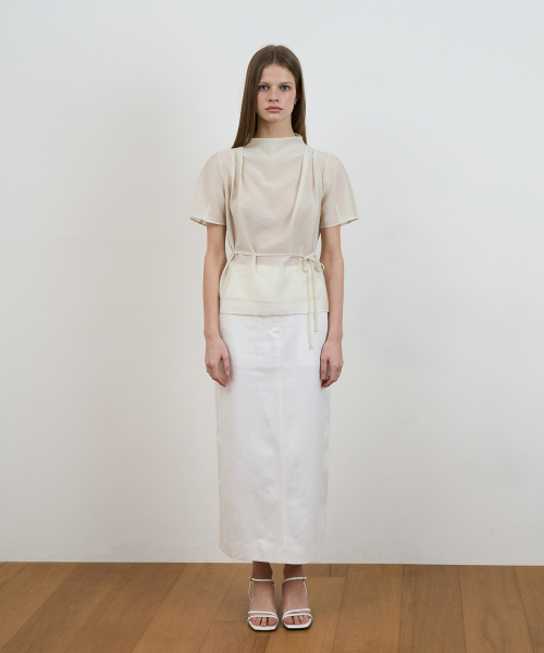DEHEVE（デヘヴェ）の「Drape Strap Blouse [Cream]（シャツ/ブラウス・レディース・Cream・OS）」の17枚目の写真