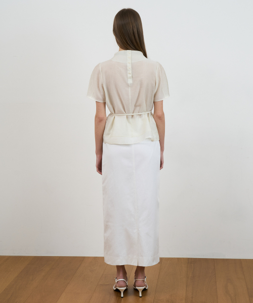 DEHEVE（デヘヴェ）の「Drape Strap Blouse [Cream]（シャツ/ブラウス・レディース・Cream・OS）」の15枚目の写真