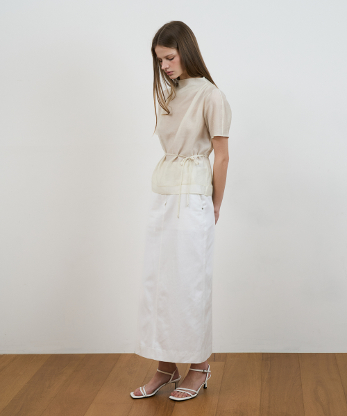 DEHEVE（デヘヴェ）の「Drape Strap Blouse [Cream]（シャツ/ブラウス・レディース・Cream・OS）」の13枚目の写真