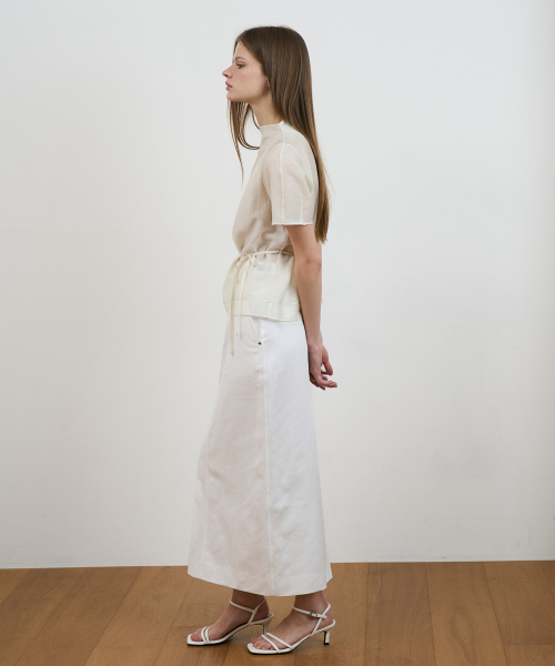 DEHEVE（デヘヴェ）の「Drape Strap Blouse [Cream]（シャツ/ブラウス・レディース・Cream・OS）」の12枚目の写真