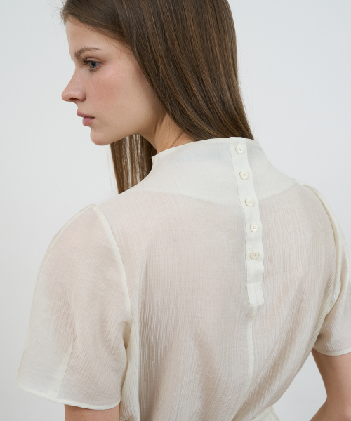 DEHEVE（デヘヴェ）の「Drape Strap Blouse [Cream]（シャツ/ブラウス・レディース・Cream・OS）」の11枚目の写真