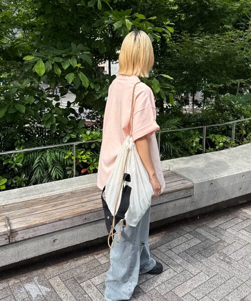 CIAOPANIC TYPY（チャオパニックティピー）の「【ユニセックス】3WAYメッシュバック（トートバッグ・レディース・ホワイト/ブルー/ブラック・ONE SIZE）」の6枚目の写真