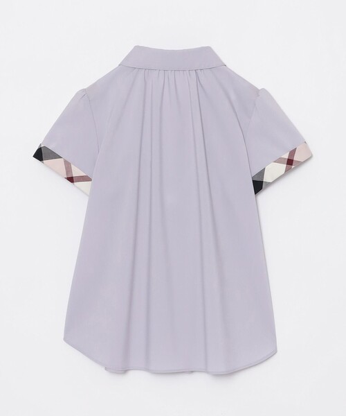 BLUE LABEL CRESTBRIDGE(ブルーレーベルクレストブリッジ)の「シャーリングブラウス(シャツ/ブラウス・レディース・パープル/ホワイト/ダークネイビー・38/36)」の8枚目の写真