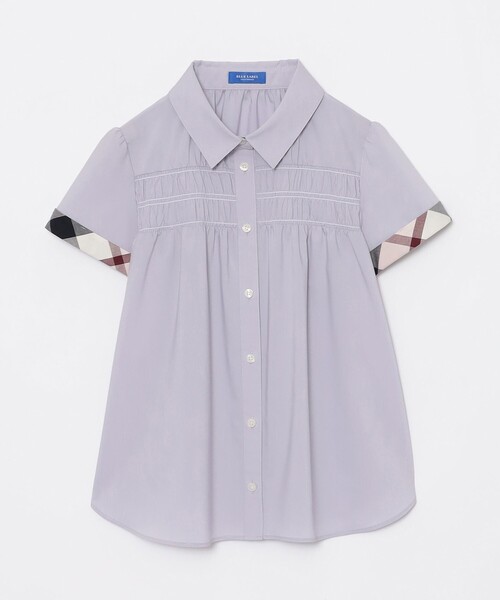 BLUE LABEL CRESTBRIDGE(ブルーレーベルクレストブリッジ)の「シャーリングブラウス(シャツ/ブラウス・レディース・パープル/ホワイト/ダークネイビー・38/36)」の9枚目の写真