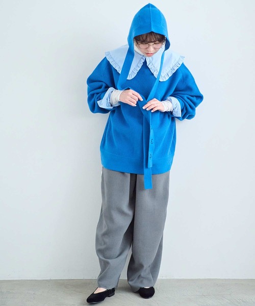 I am I in fact...(アイアムアイインファクト)の「SUSIE BABUSHKA(ニットキャップ/ビーニー・レディース・ホワイト/グレー/イエロー/ブラック/ブルー・FREE)」の10枚目の写真