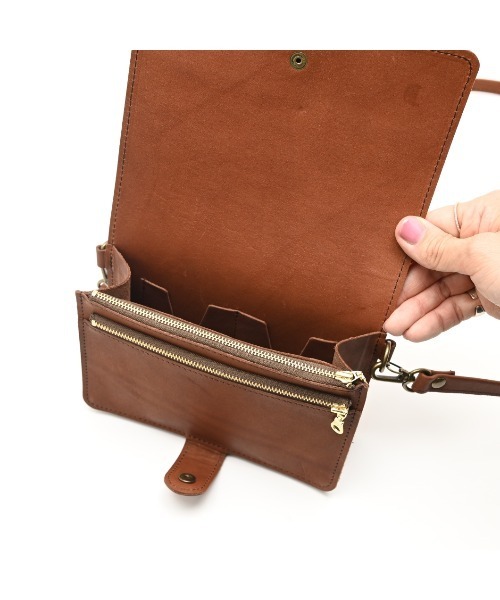CLEDRAN(クレドラン)の「【本革 多機能】CL3993 PASA WALLET SHOULDER(ショルダーバッグ・レディース・ライトグレー/ブラック/ブラウン・FREE)」の13枚目の写真
