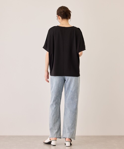 Jayro(ジャイロ)の「金釦裾タックプルオーバー(Tシャツ/カットソー・レディース・グリーン/ブルー/ホワイト/ブラック・M)」の11枚目の写真