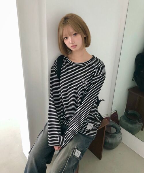 COIRIS(コイリス)の「ラウトカーゴワイドデニムパンツ(デニムパンツ・レディース・ダークブルー・SMALL/MEDIUM)」の12枚目の写真