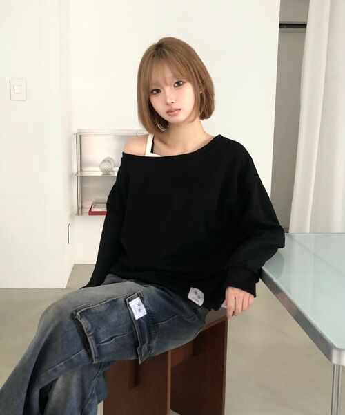 COIRIS(コイリス)の「ラウトカーゴワイドデニムパンツ(デニムパンツ・レディース・ダークブルー・SMALL/MEDIUM)」の14枚目の写真