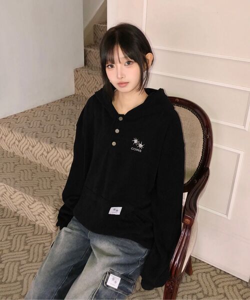 COIRIS(コイリス)の「ラウトカーゴワイドデニムパンツ(デニムパンツ・レディース・ダークブルー・SMALL/MEDIUM)」の18枚目の写真