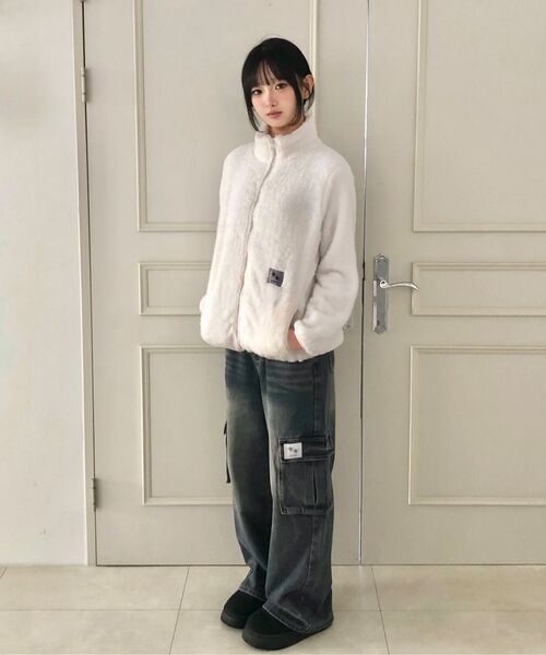 COIRIS(コイリス)の「ラウトカーゴワイドデニムパンツ(デニムパンツ・レディース・ダークブルー・SMALL/MEDIUM)」の20枚目の写真