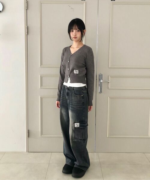 COIRIS(コイリス)の「ラウトカーゴワイドデニムパンツ(デニムパンツ・レディース・ダークブルー・SMALL/MEDIUM)」の21枚目の写真