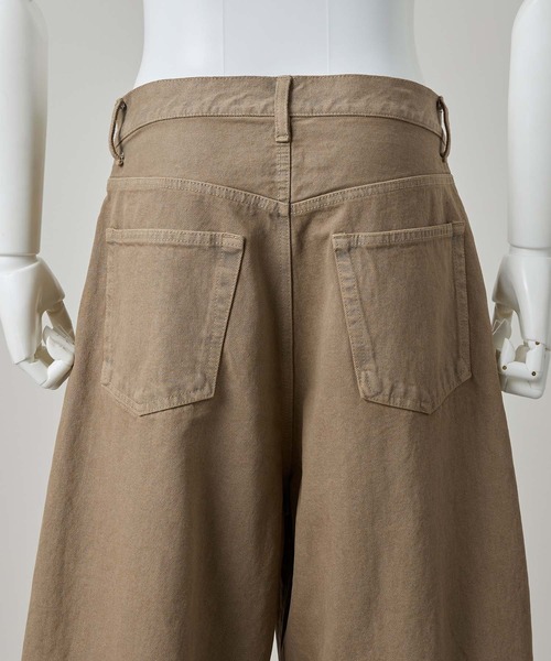 GRANCY(グランシー)の「【GRANCY】Stitch Patch Half Denim Pants / ステッチパッチハーフデニムパンツ(デニムパンツ・メンズ・ベージュ/ブラック・L/M/S)」の6枚目の写真