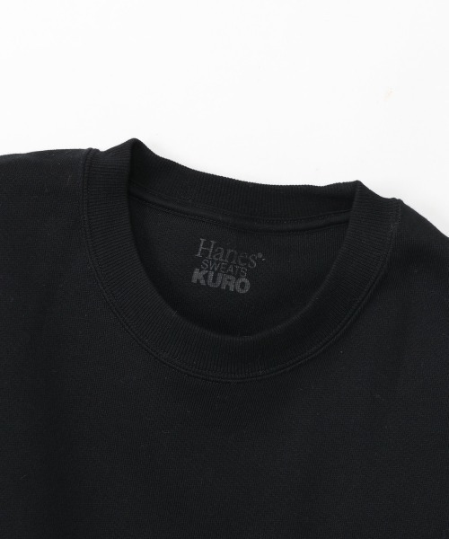 A BAG OF CHIPS(アバッグオブチップス)の「Hanes/ヘインズ Hanes SWEATS KURO クルーネック(スウェット・メンズ・ブラック・XL/L/M)」の2枚目の写真