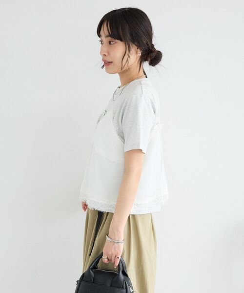 CRAFT STANDARD BOUTIQUE(クラフトスタンダードブティック)の「レイヤーレースキャミ(キャミソール・レディース・ブルー/オフホワイト・FREE)」の22枚目の写真