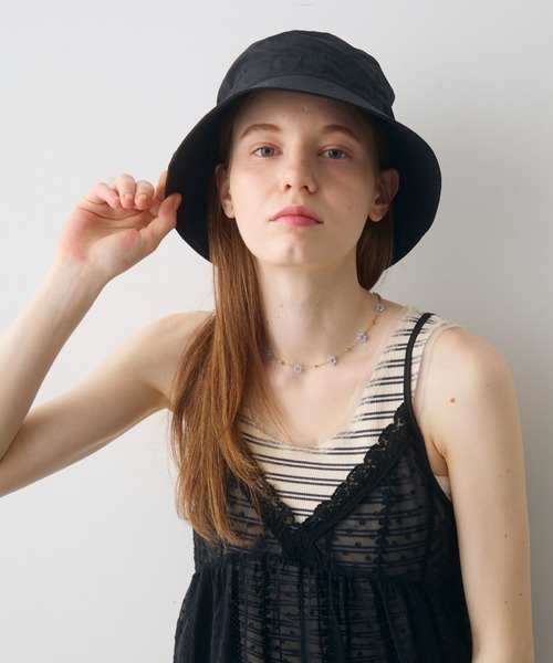 Crisp(クリスプ)の「basic bucket hat / ベーシックバケットハット(ハット・レディース・ブラック/ベージュ・FREE)」の12枚目の写真