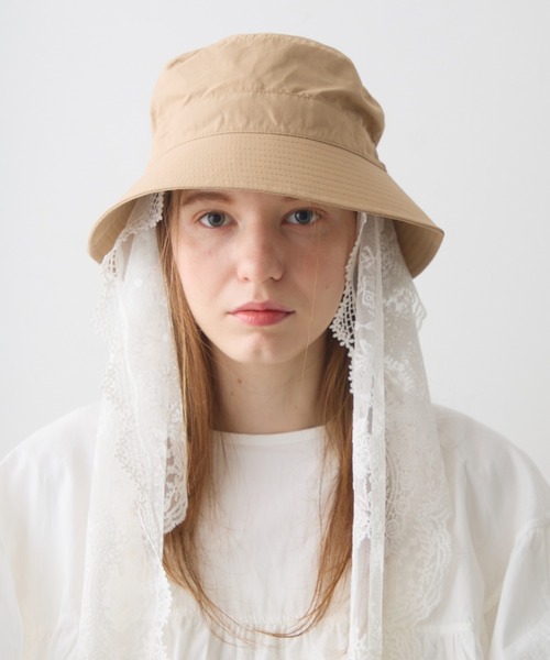 Crisp(クリスプ)の「basic bucket hat / ベーシックバケットハット(ハット・レディース・ブラック/ベージュ・FREE)」の5枚目の写真