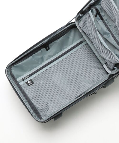 EDGELINK（エッジリンク）の「クルーズボックス エース 32L-39L 3.2kg 機内持込 フロントポケット キャスターストッパー エキスパンド 05805（スーツケース/キャリーバッグ・メンズ・アイボリー/ブラック/グレー/ブルー系/オレンジ/チョコ・FREE）」の10枚目の写真